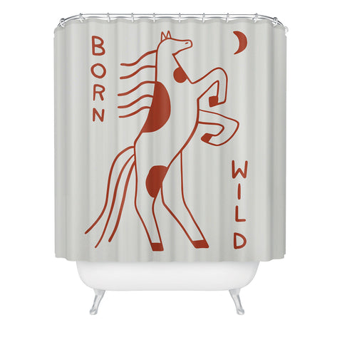 Aley Wild Born Wild Shower Curtain