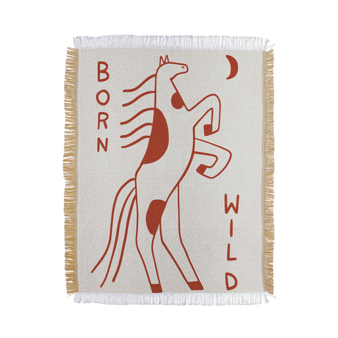 Aley Wild Born Wild Throw Blanket
