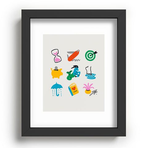 Aley Wild Capricorn Emoji Recessed Framing Rectangle