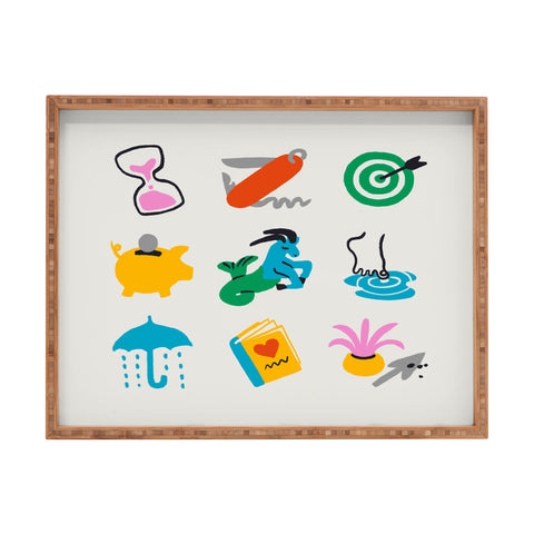 Aley Wild Capricorn Emoji Rectangular Tray