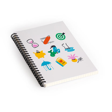 Aley Wild Capricorn Emoji Spiral Notebook