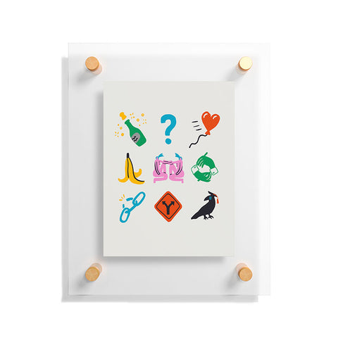 Aley Wild Gemini Emoji Floating Acrylic Print