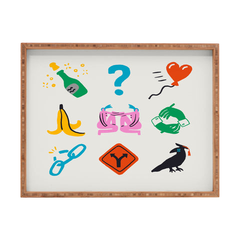 Aley Wild Gemini Emoji Rectangular Tray