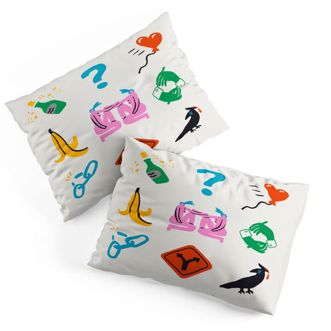 Aley Wild Gemini Emoji Pillow Shams