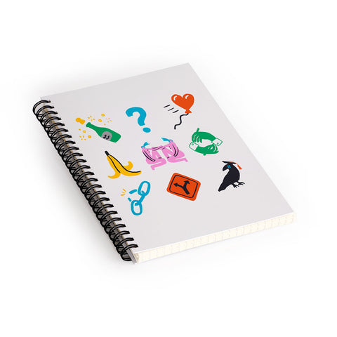 Aley Wild Gemini Emoji Spiral Notebook