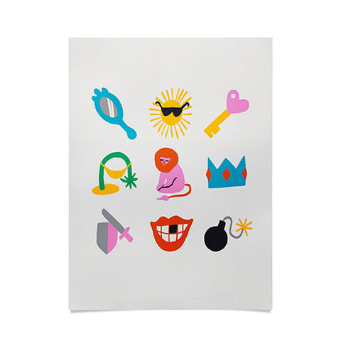 Aley Wild Leo Emoji Poster