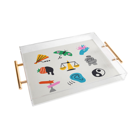 Aley Wild Libra Emoji Acrylic Tray
