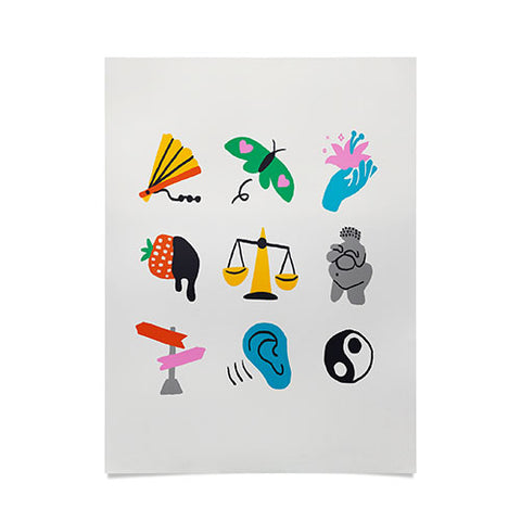 Aley Wild Libra Emoji Poster