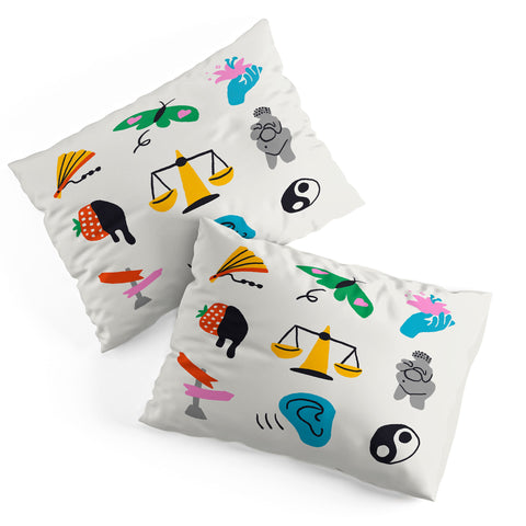Aley Wild Libra Emoji Pillow Shams