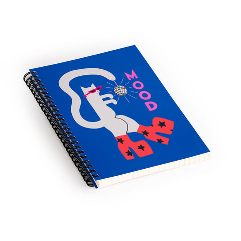 Aley Wild Mood Cat Spiral Notebook