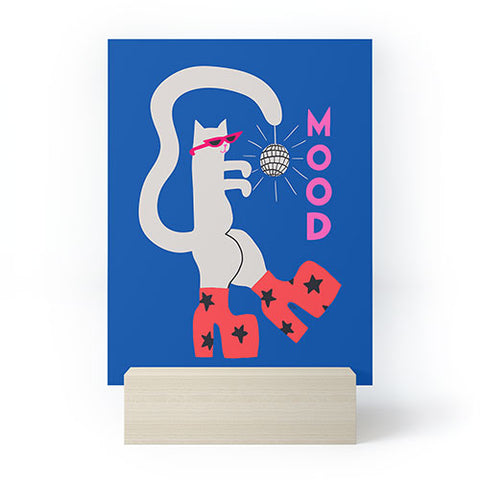 Aley Wild Mood Cat Mini Art Print