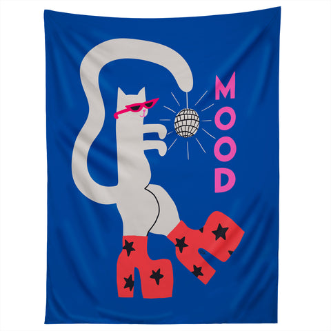 Aley Wild Mood Cat Tapestry