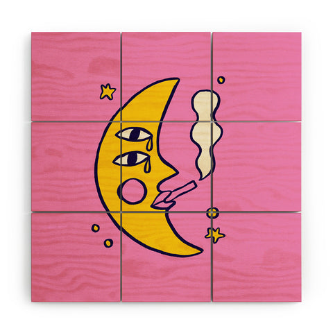 Aley Wild Moonitude Wood Wall Mural