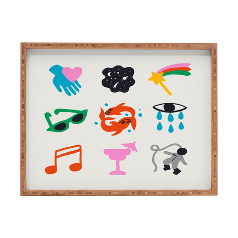 Aley Wild Pisces Emoji Rectangular Tray