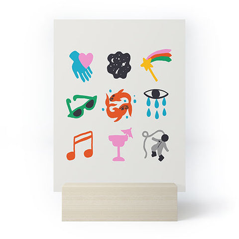 Aley Wild Pisces Emoji Mini Art Print