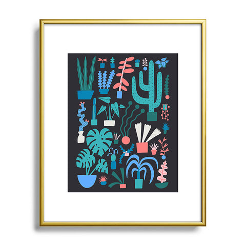 Aley Wild Plant Parent Paradise Metal Framed Art Print