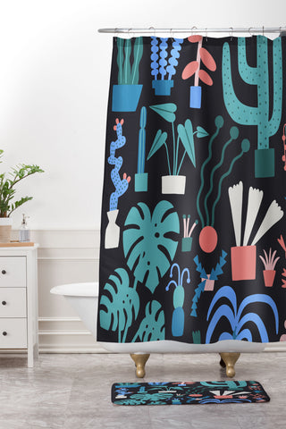 Aley Wild Plant Parent Paradise Shower Curtain And Mat