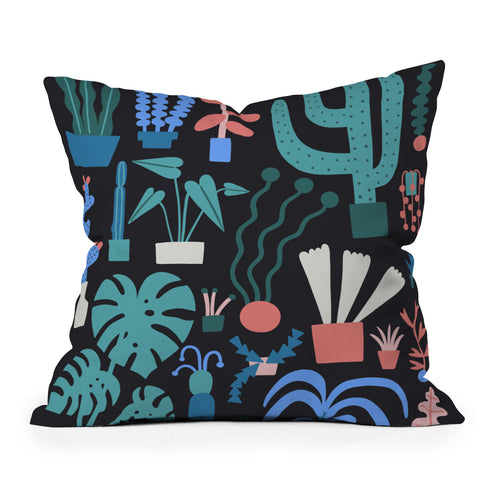 Aley Wild Plant Parent Paradise Outdoor Throw Pillow