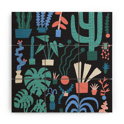 Aley Wild Plant Parent Paradise Wood Wall Mural