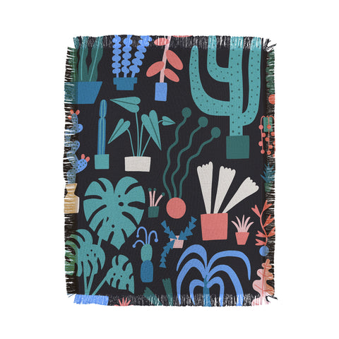 Aley Wild Plant Parent Paradise Throw Blanket