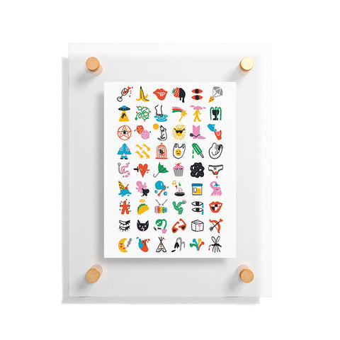 Aley Wild Relevant Symbols Floating Acrylic Print