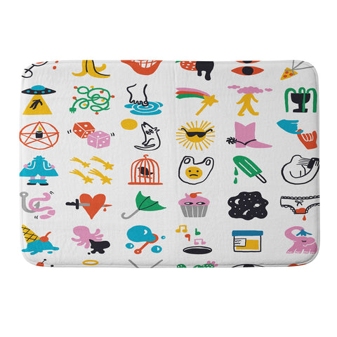 Aley Wild Relevant Symbols Memory Foam Bath Mat