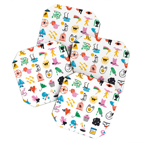 Aley Wild Relevant Symbols Coaster Set