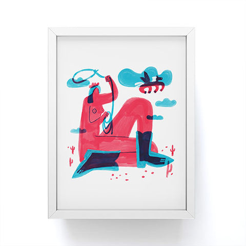 Aley Wild Runaway Pegasus Framed Mini Art Print