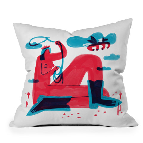Aley Wild Runaway Pegasus Outdoor Throw Pillow