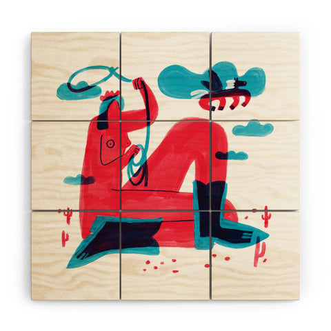 Aley Wild Runaway Pegasus Wood Wall Mural