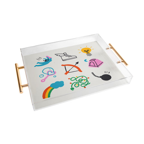 Aley Wild Sagittarius Emoji Acrylic Tray