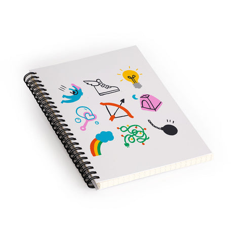 Aley Wild Sagittarius Emoji Spiral Notebook