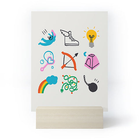 Aley Wild Sagittarius Emoji Mini Art Print