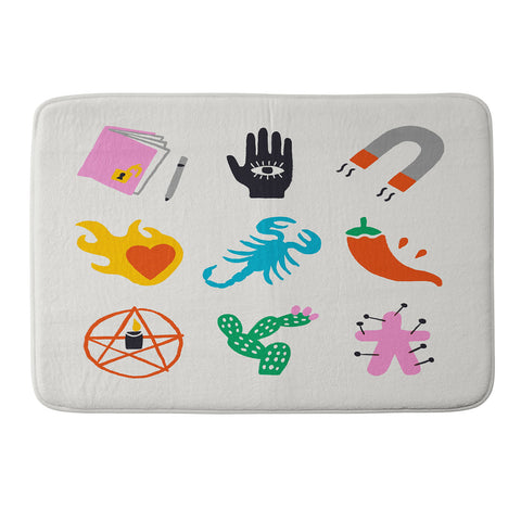 Aley Wild Scorpio Emoji Memory Foam Bath Mat