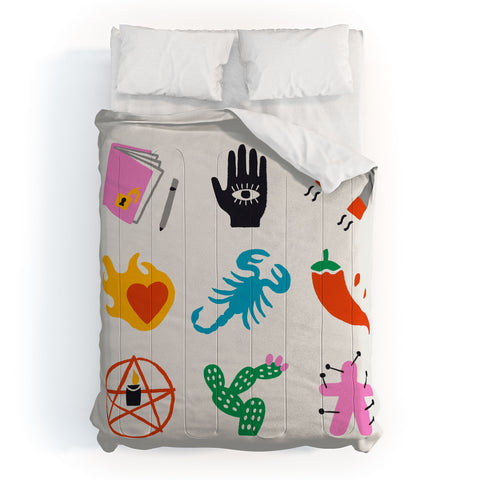 Aley Wild Scorpio Emoji Comforter