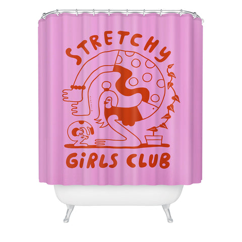Aley Wild Stretchy Girls Club Shower Curtain