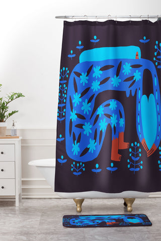 Aley Wild Sweet Sorrow Shower Curtain And Mat