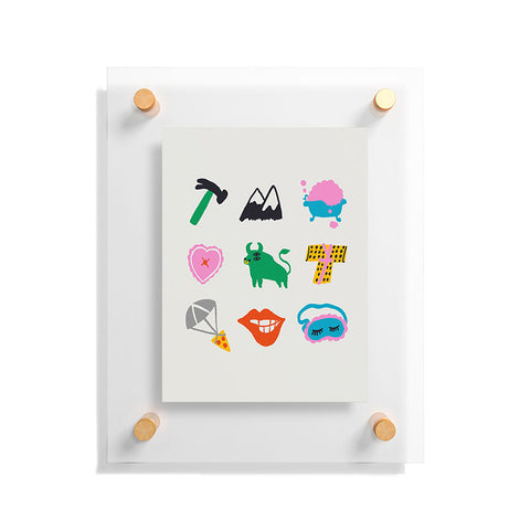 Aley Wild Taurus Emoji Floating Acrylic Print