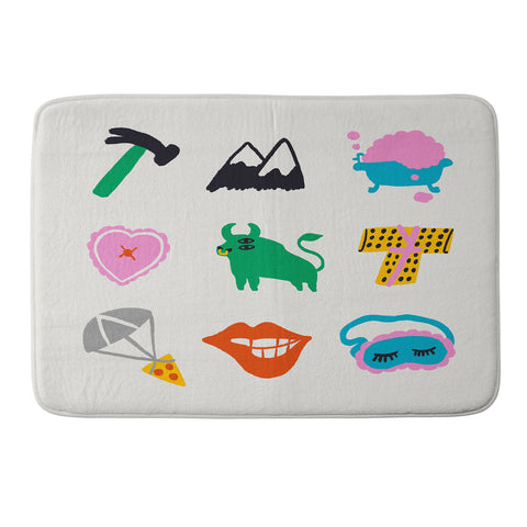 Aley Wild Taurus Emoji Memory Foam Bath Mat