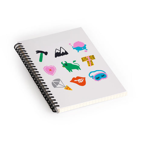 Aley Wild Taurus Emoji Spiral Notebook