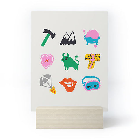 Aley Wild Taurus Emoji Mini Art Print