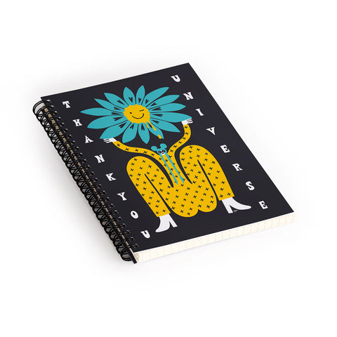 Aley Wild Thank You Universe Spiral Notebook
