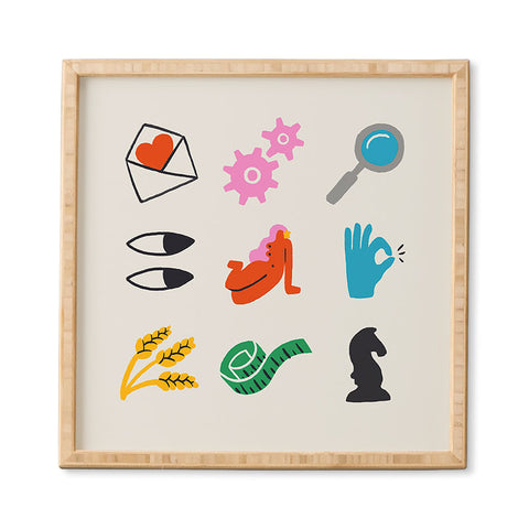 Aley Wild Virgo Emoji Framed Wall Art