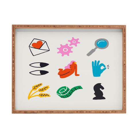 Aley Wild Virgo Emoji Rectangular Tray