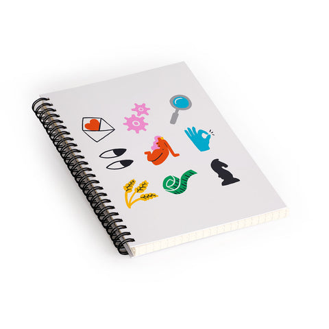 Aley Wild Virgo Emoji Spiral Notebook
