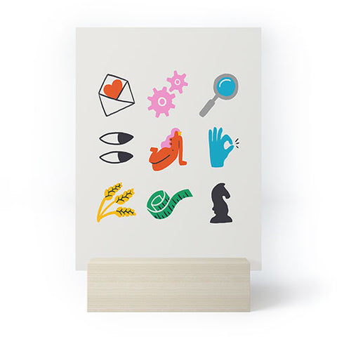 Aley Wild Virgo Emoji Mini Art Print