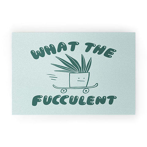 Aley Wild What The Fucculent Welcome Mat