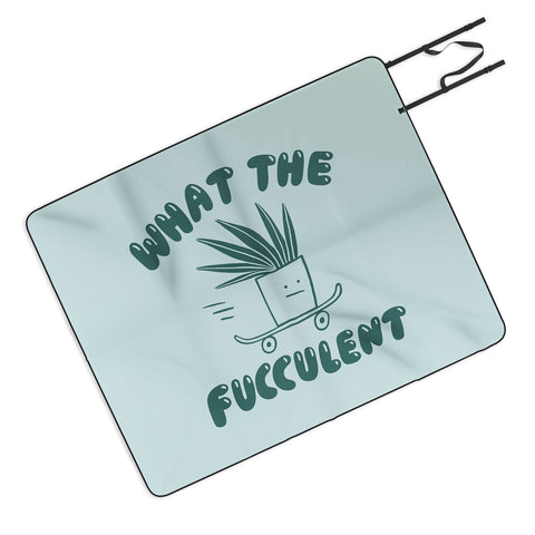 Aley Wild What The Fucculent Picnic Blanket