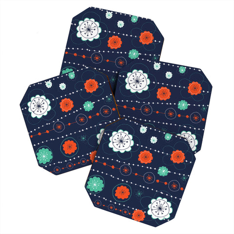 Ali Benyon Abstract Suzy Coaster Set