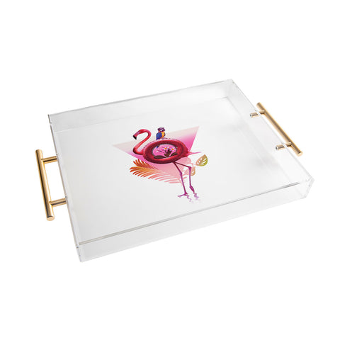 Ali Gulec Flamingo Pals Acrylic Tray